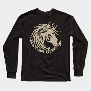 Warrior Society (Horse Gray) Long Sleeve T-Shirt